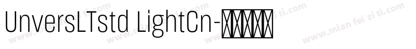 UnversLTstd LightCn字体转换